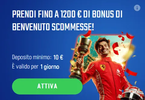 Prendi fino a 1200 euro di bonus di benvenuto scommesse (1)
